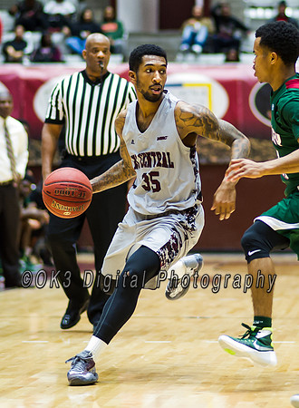 Olen C. Kelley's coverage of the Mississippi Valley Devils and North Carolina Central Eagles duriing a MEAC basketball game