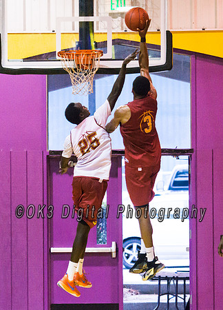Olen C. Kelley III's coverage of the Garnet and White benefit scrimmage basketball game
