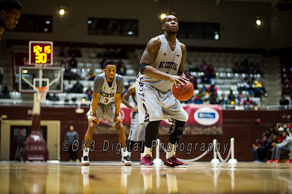 Olen C. Kelley's coverage of the Mississippi Valley Devils and North Carolina Central Eagles duriing a MEAC basketball game
