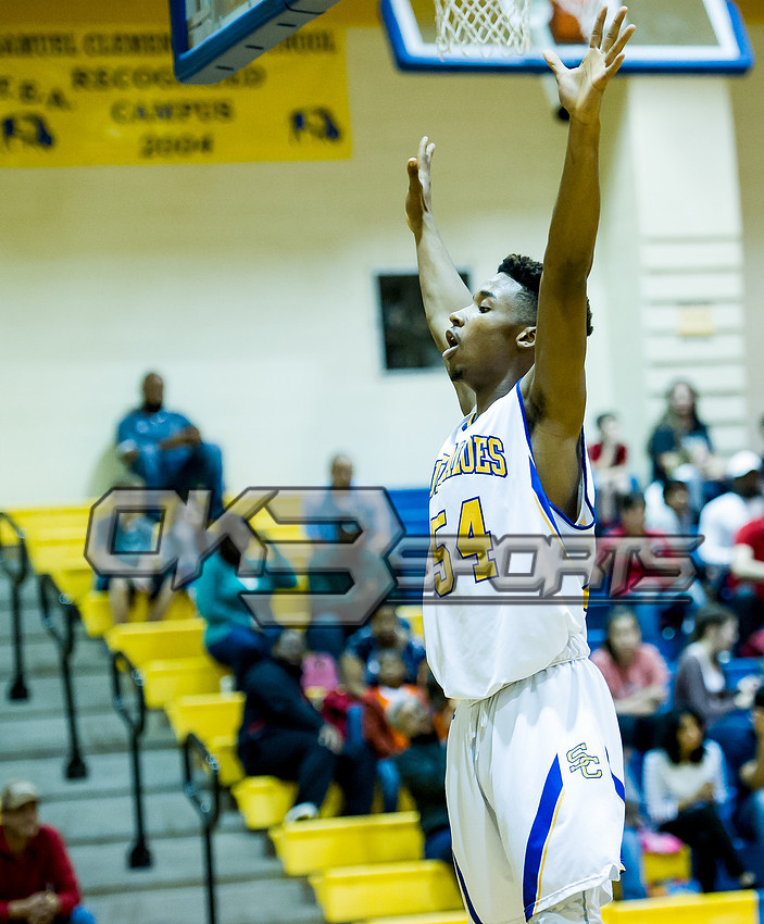 Olen C. Kelley III's coverage of the Samuel Clemens vs Lee boys basketball game
