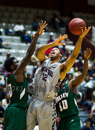 Olen C. Kelley's coverage of the Mississippi Valley Devils and North Carolina Central Eagles duriing a MEAC basketball game