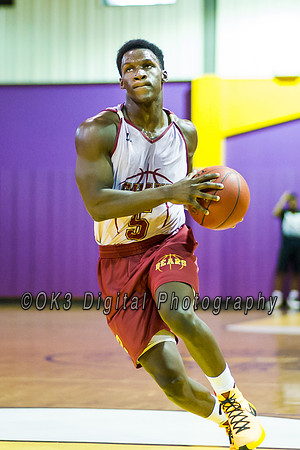 Olen C. Kelley III's coverage of the Garnet and White benefit scrimmage basketball game