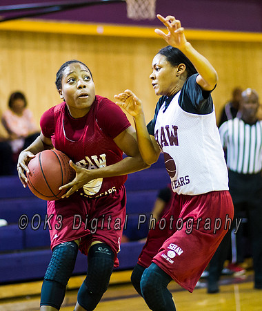 Olen C. Kelley III's coverage of the Garnet and White benefit scrimmage basketball game