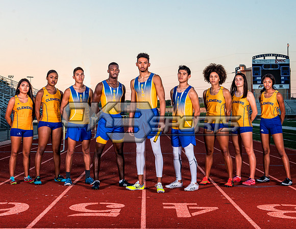 OK3Sports coverage of the Clemens Group Track and Field Photo shoot