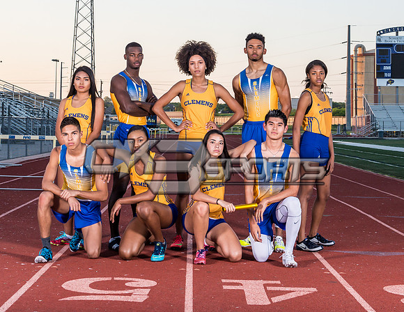 OK3Sports coverage of the Clemens Group Track and Field Photo shoot