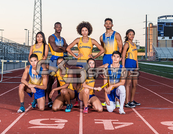 OK3Sports coverage of the Clemens Group Track and Field Photo shoot