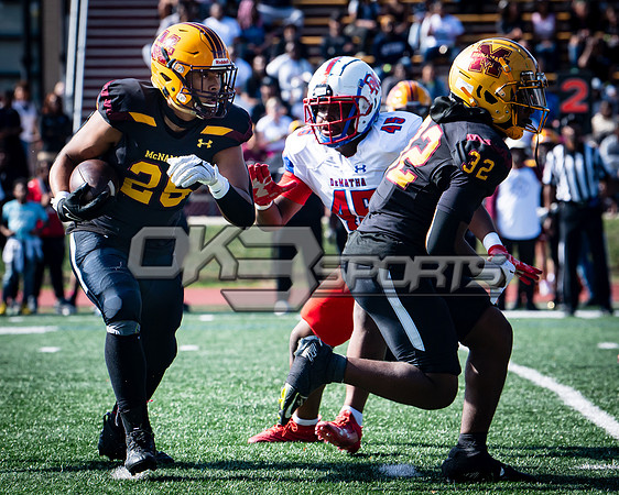 OK3Sports coverage of the high school football game featuring Bishop McNamara Mustangs and the DeMatha Staggs