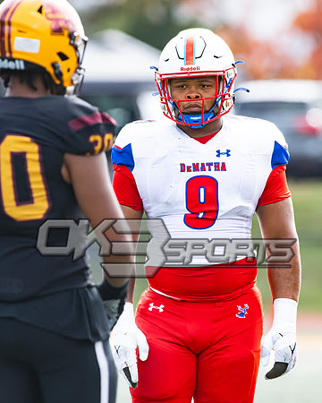 OK3Sports coverage of the high school football game featuring Bishop McNamara Mustangs and the DeMatha Staggs