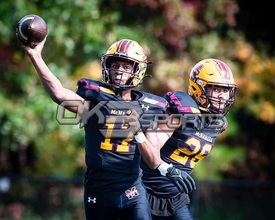 OK3Sports coverage of the high school football game featuring Bishop McNamara Mustangs and the DeMatha Staggs