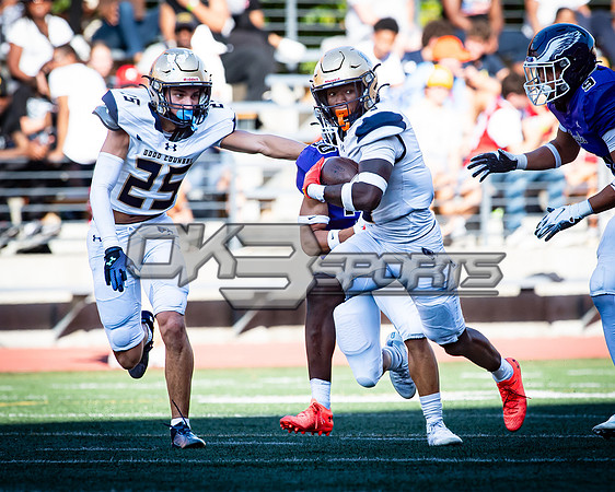 OK3Sports coverage of the high school football game featuring Our Lady of Good Counsel Falcons and the Gonzaga Eagles