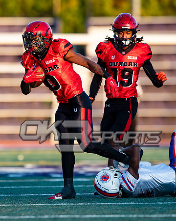 OK3Sports coverage of the high school football game featuring the Dunbar Crimson Tide and the Roosevelt Roughriders