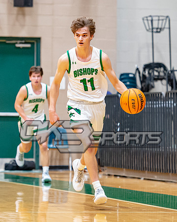 OK3Sports coverage of the high school boys basketball game featuring the Bishop England Battling Bishops and the Oceanside Collegiate Academy Landsharks