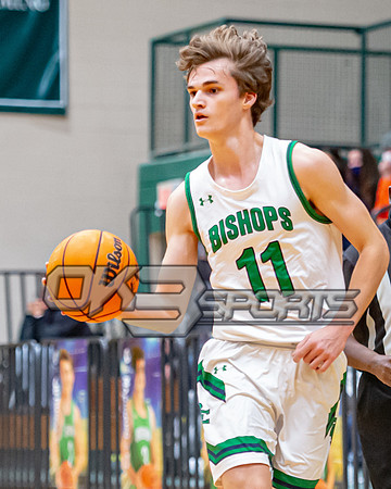 OK3Sports coverage of the high school boys basketball game featuring the Bishop England Battling Bishops and the Oceanside Collegiate Academy Landsharks