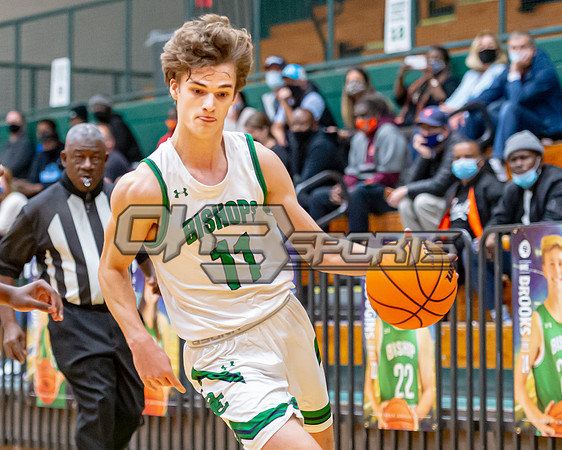 OK3Sports coverage of the high school boys basketball game featuring the Bishop England Battling Bishops and the Oceanside Collegiate Academy Landsharks