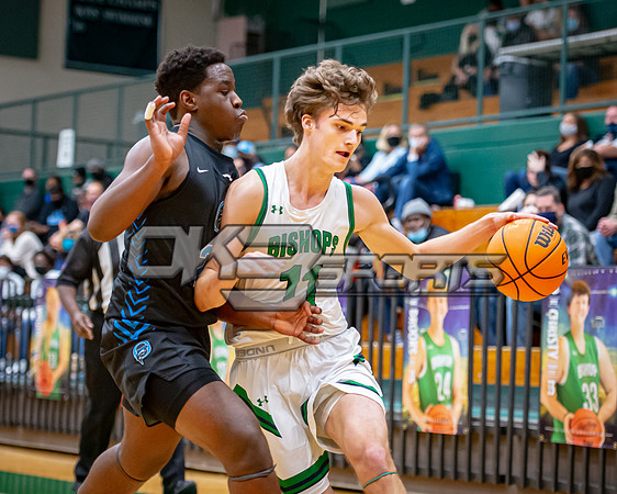 OK3Sports coverage of the high school boys basketball game featuring the Bishop England Battling Bishops and the Oceanside Collegiate Academy Landsharks