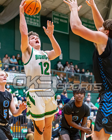 OK3Sports coverage of the high school boys basketball game featuring the Bishop England Battling Bishops and the Oceanside Collegiate Academy Landsharks
