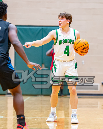 OK3Sports coverage of the high school boys basketball game featuring the Bishop England Battling Bishops and the Oceanside Collegiate Academy Landsharks