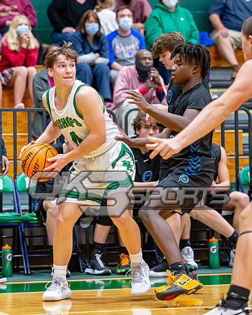 OK3Sports coverage of the high school boys basketball game featuring the Bishop England Battling Bishops and the Oceanside Collegiate Academy Landsharks